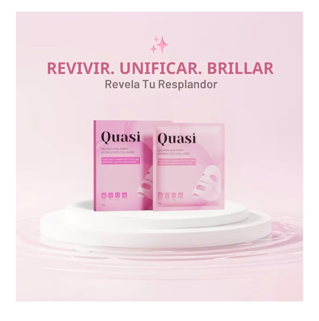 Original Collagen Mask with Salmon PDRN Korean Skin Care Gel Mask for Hydration
