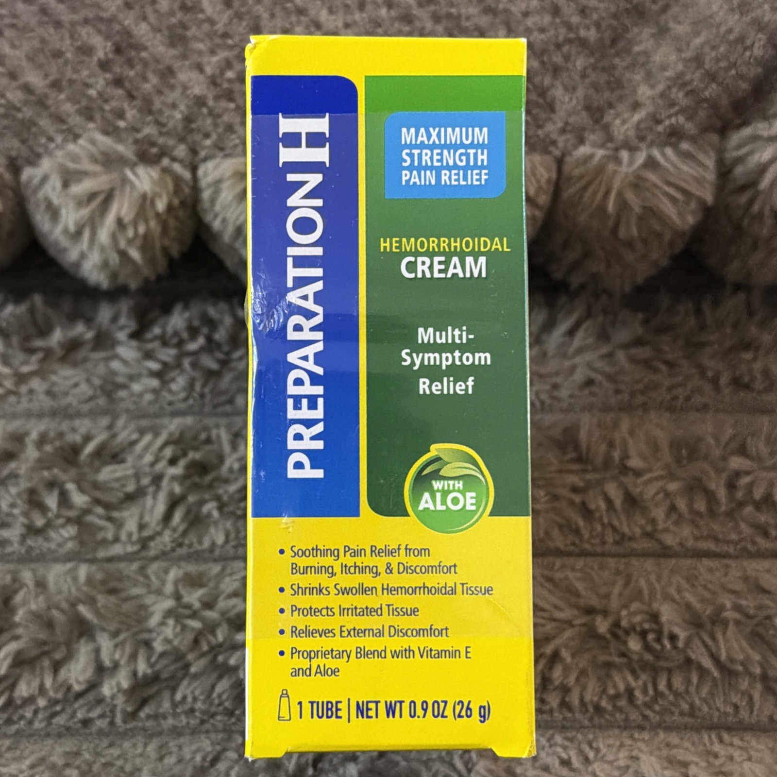 Preparation H Maximum Strength Hemorrhoid Relief Cream 3 Pack, 0.9 oz EXP 08/27