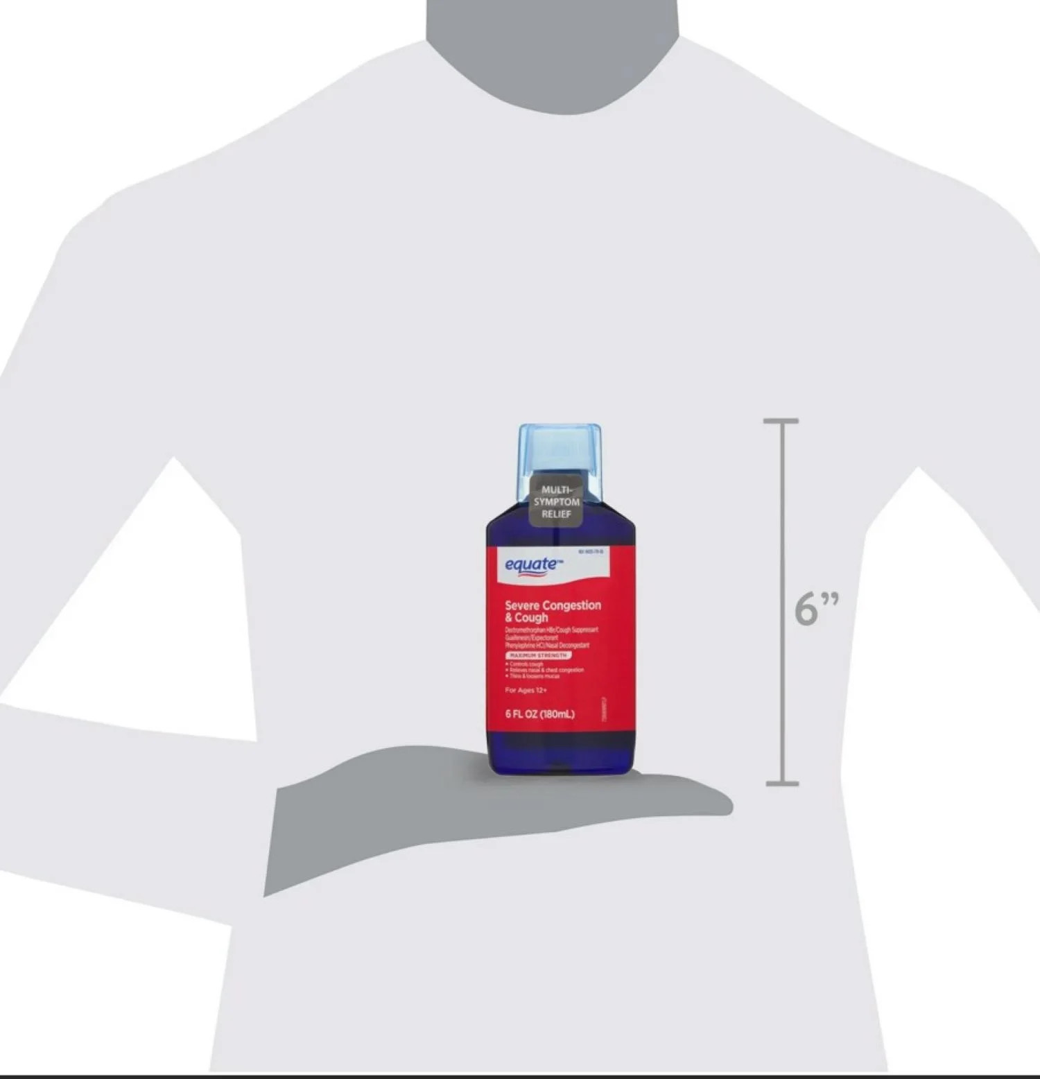 Maximum Strength Severe Congestion and Cough Liquid, 6 Fl Oz
