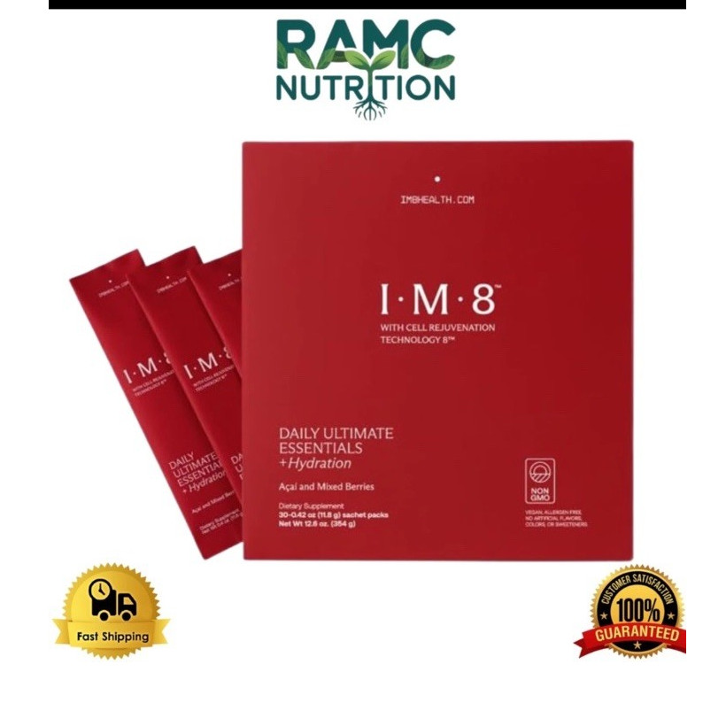 IM8 Daily Ultimate Essentials + Hydration Powder Sachets 30