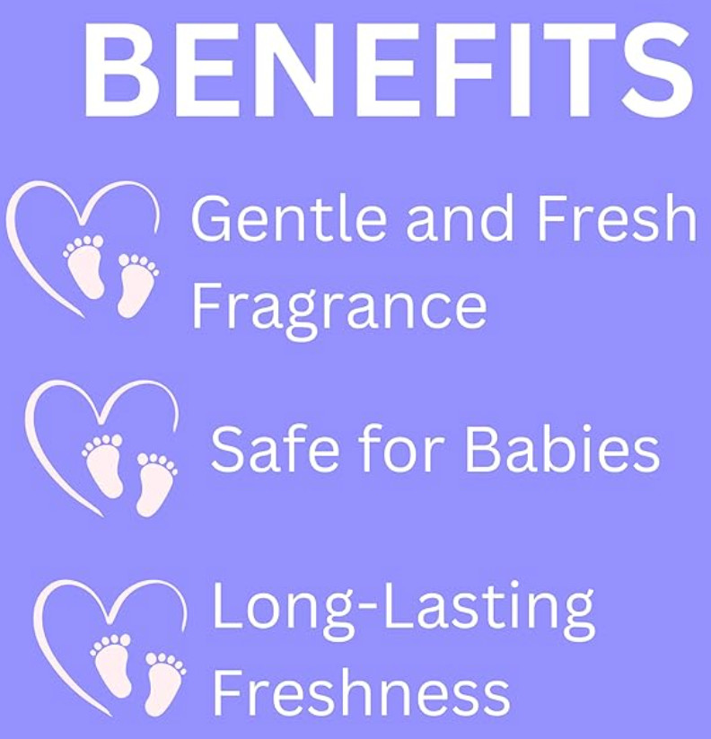 Para Mi Bebe Baby Cologne 8.3 oz, Gentle Violet Scent for Babies (Pack of 3)