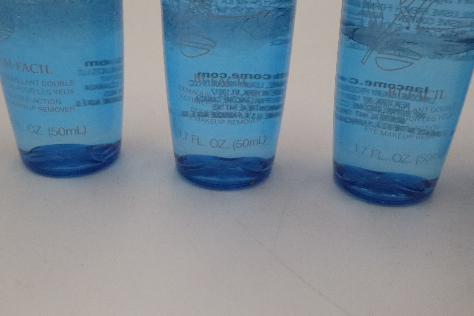 Lancome Bi-Facil Eye Makeup Remover 1.7oz Lot of 5 Travel Size Bottles