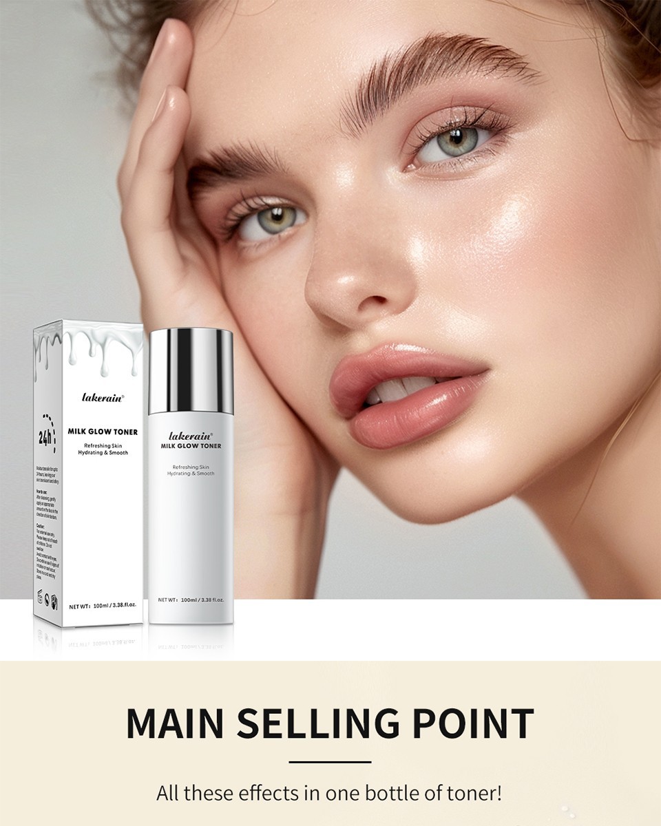 Milk Glow Toner Brightening Skin Powerfully Moisturizes Relieve Dry And Tired Sk