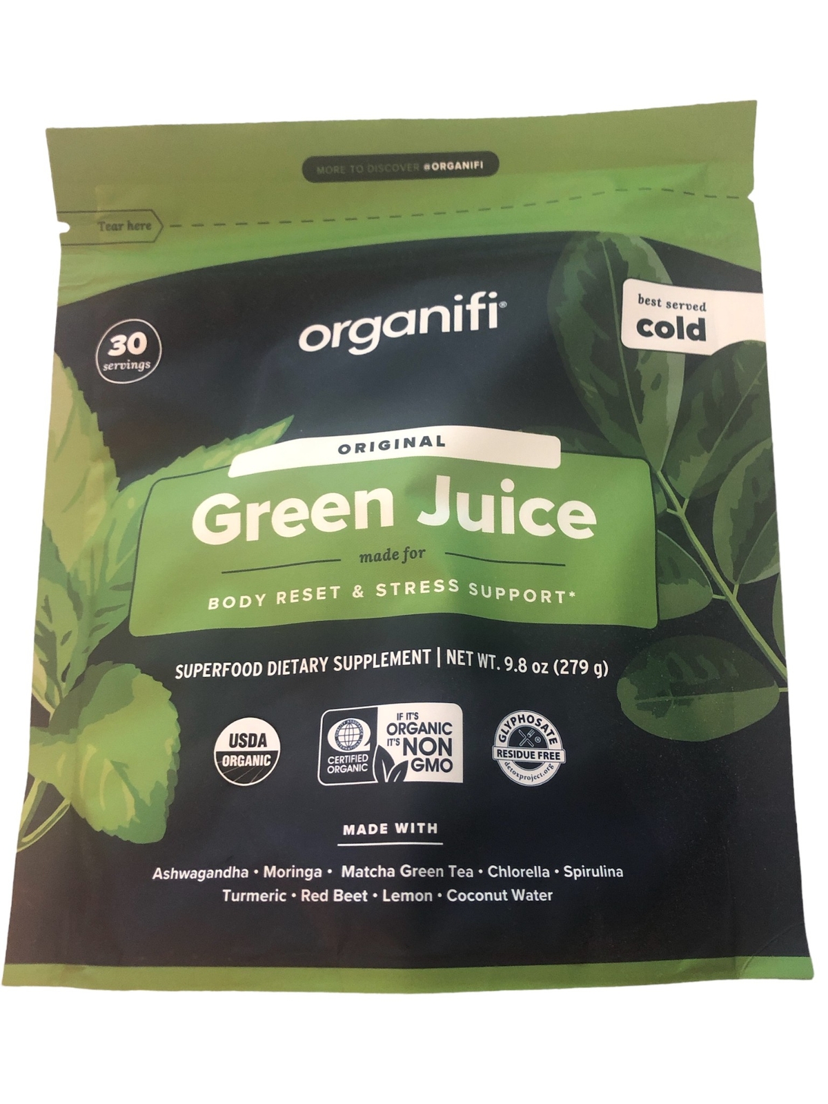 Organifi GREEN JUICE Superfood Powder Dietary Supplement Super Food exp. 3/2026