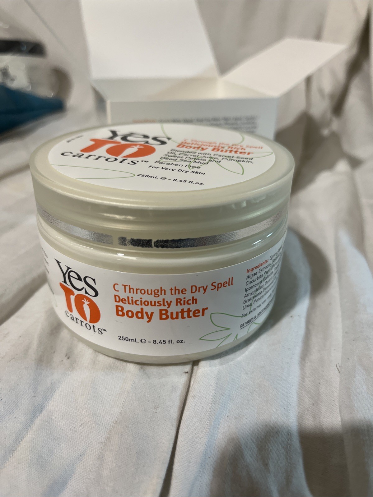 New! Yes To Carrots Body Butter NIB 8.45 fl oz Carrot Seed Oil FOR VERY DRY SKIN