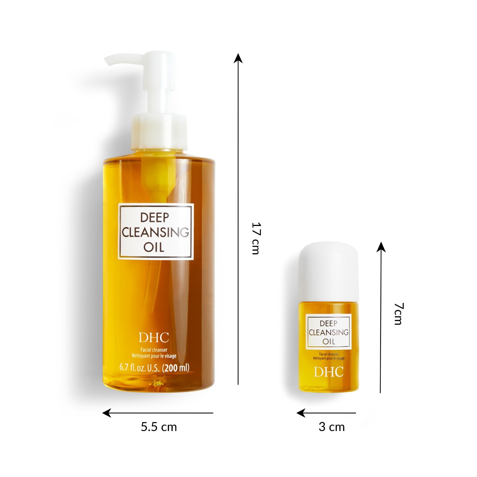 DHC Deep Cleansing Oil, 6.7 fl. oz., includes travel size and samples