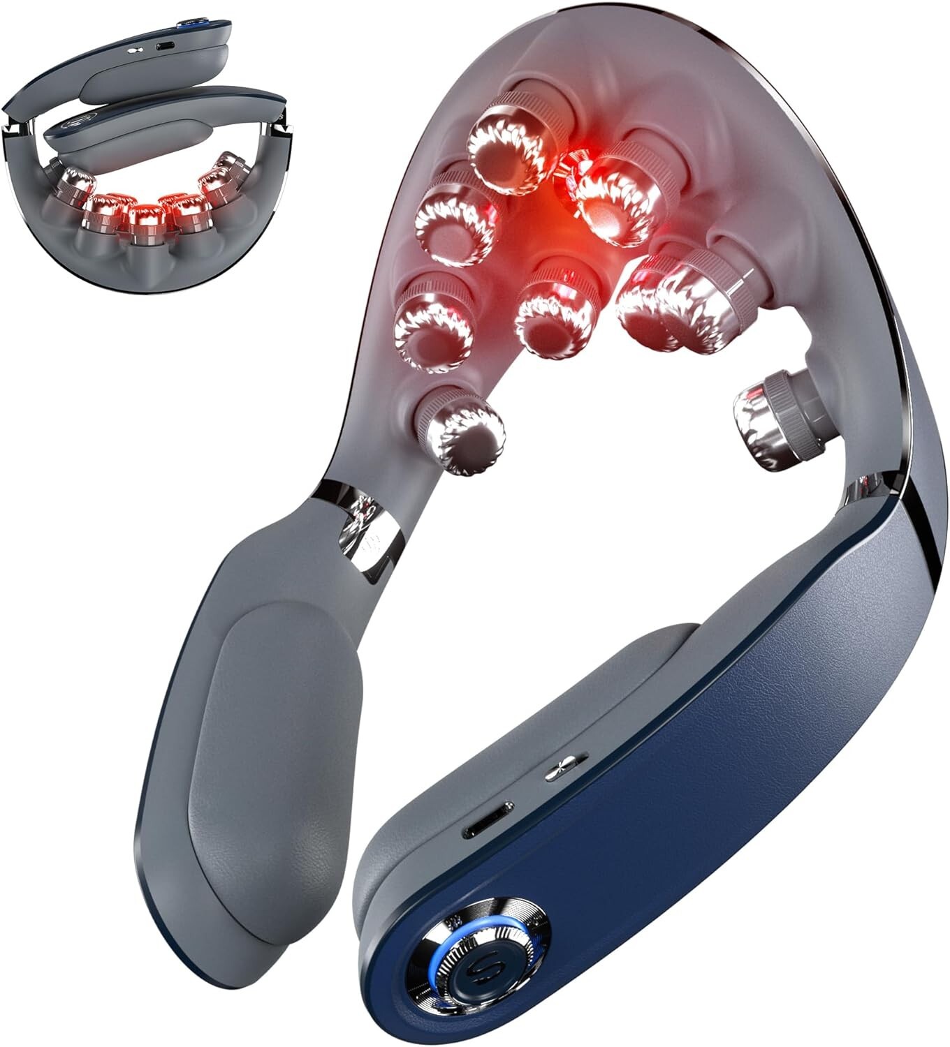 Neck Massager with Heat, Foldable Cordless Deep Tissue Vibration SKG G7 PRO FOLD