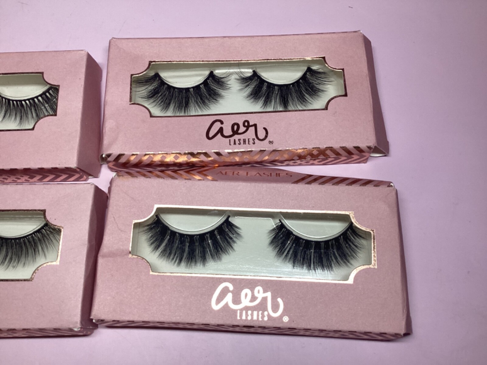 Lot of 4 Different Aer Lashes Luxury 3D Silk Lashes