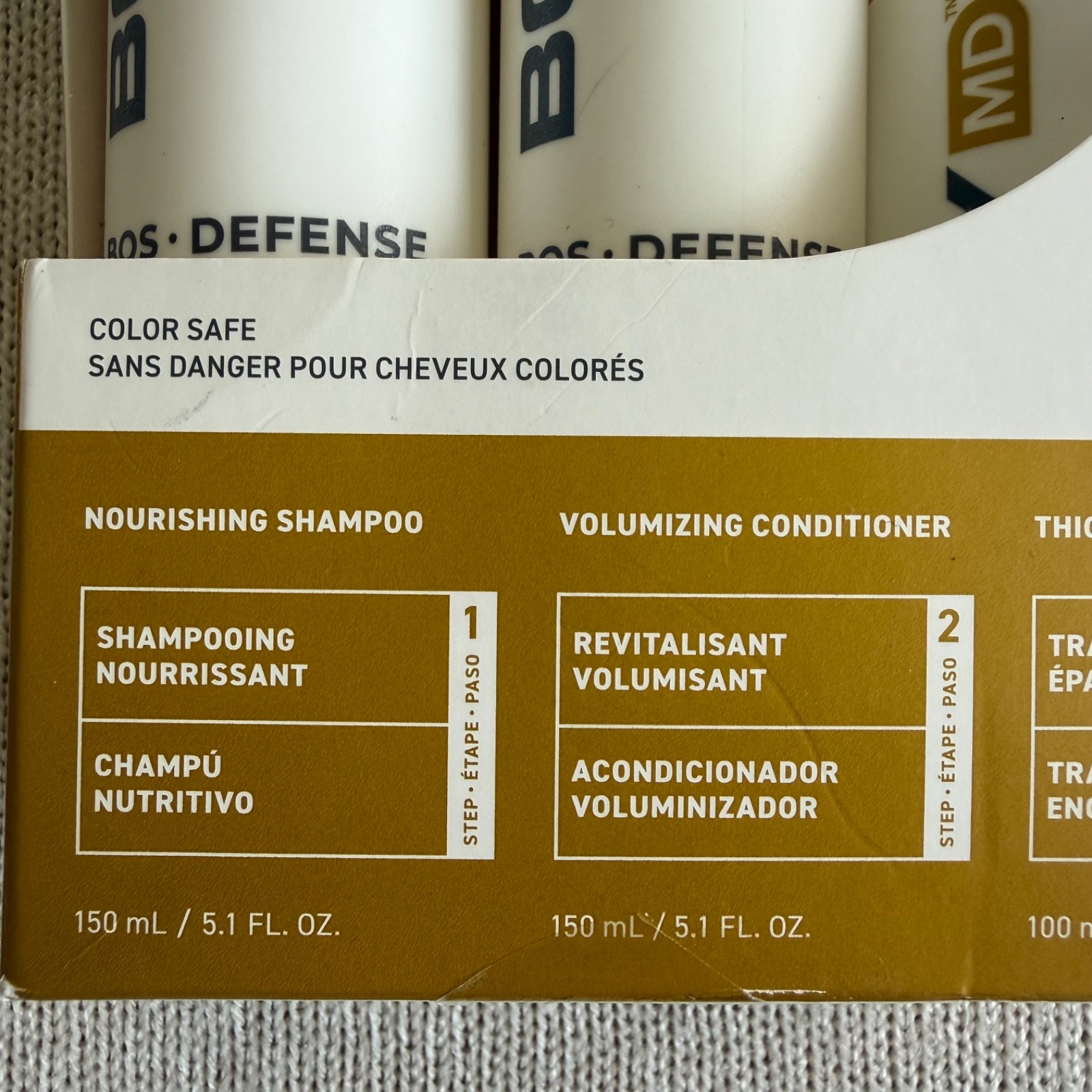 BOSLEY MD BosDefense Color Safe Starter Kit 30 Days Thicker Fuller Hair NEW