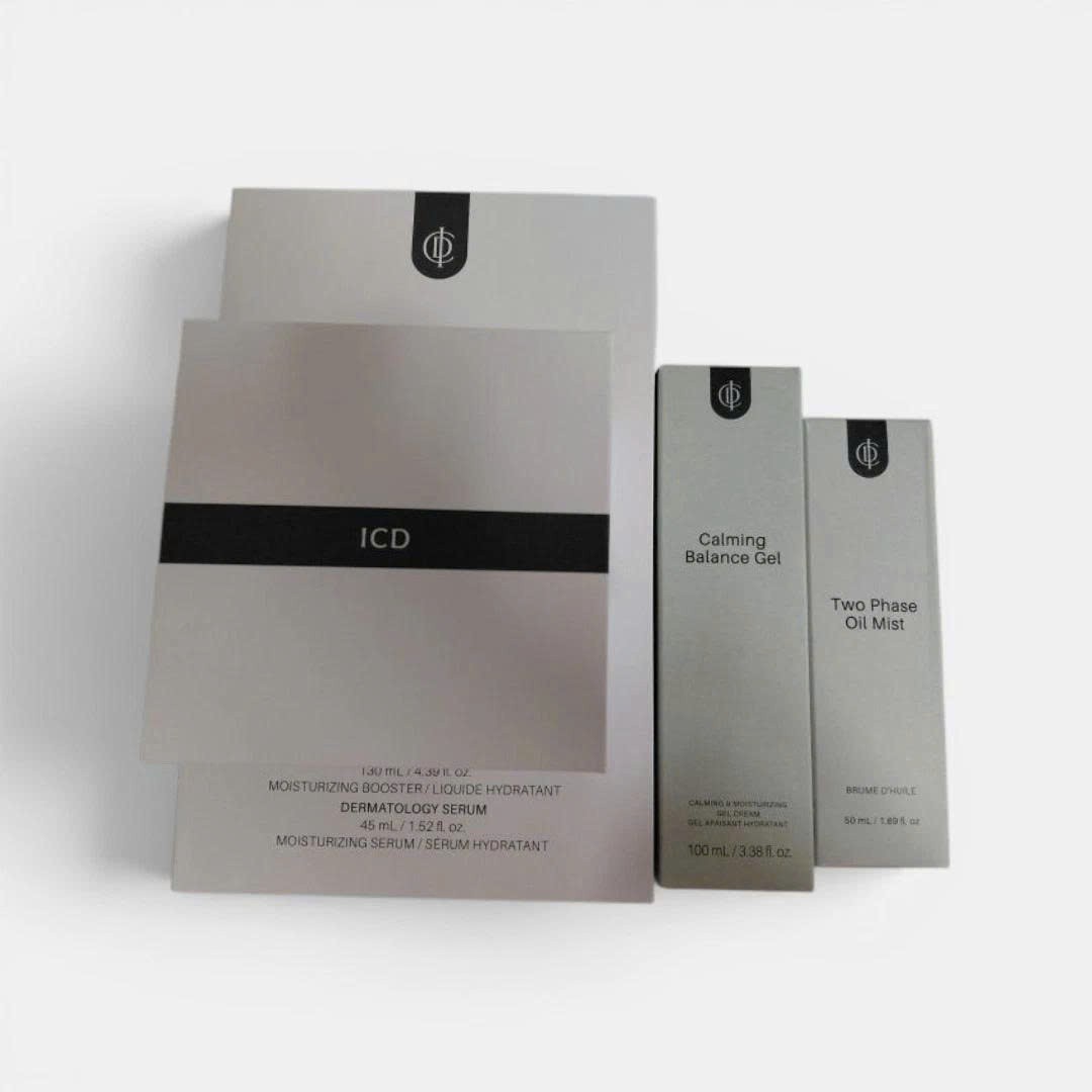 SET 5PCS: Incellderm Dermatology Booster,Serum,Cream,OilMist,Balance Gel – 2028