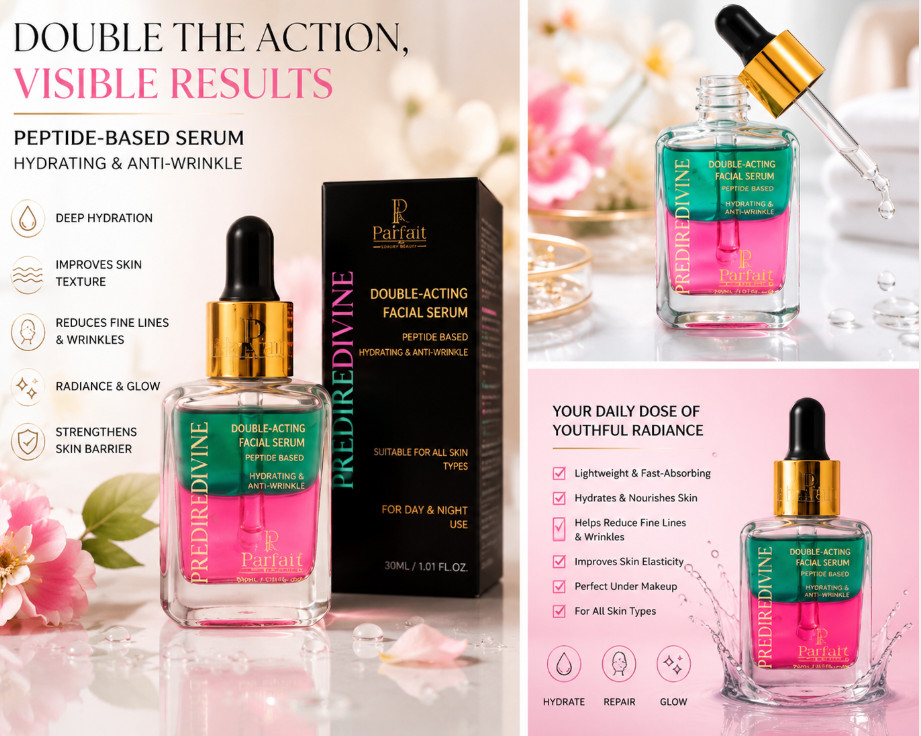 Prédiré Paris Double-Acting Serum Peptide-Based Hydrating Anti-Wrinkle 30ML