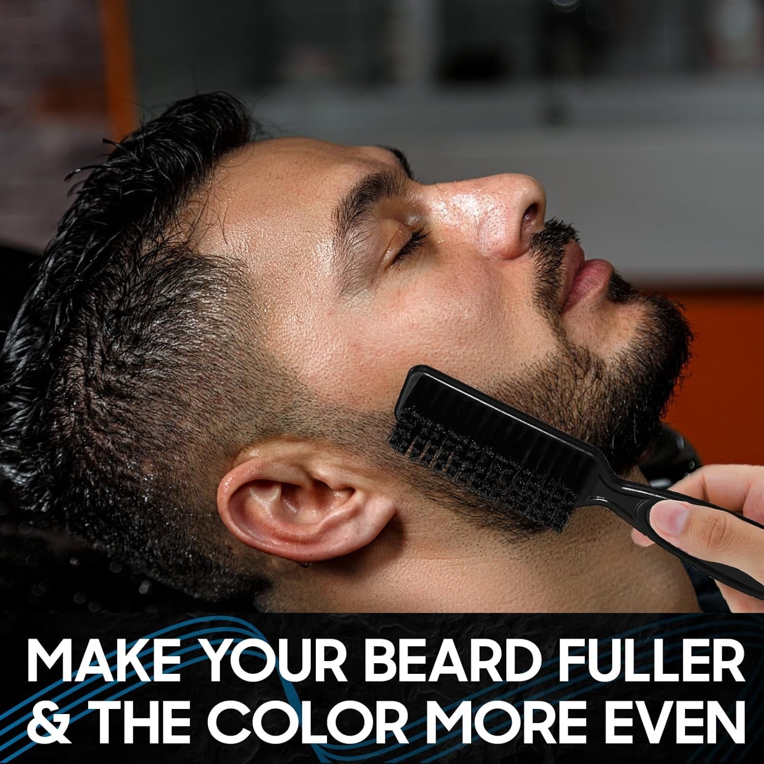 Men Beard Filling Pen Hair Grower Waterproof Filler Moustache Eyebrow Brush Tool