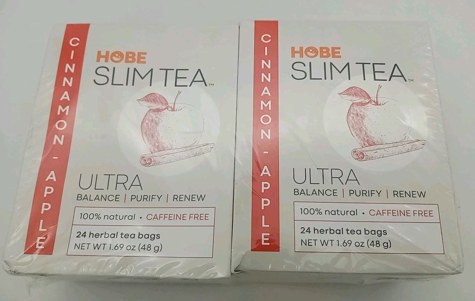 Ultra Slim Tea Cinnamon Apple 24 Bags, 4 Boxes, Total 96