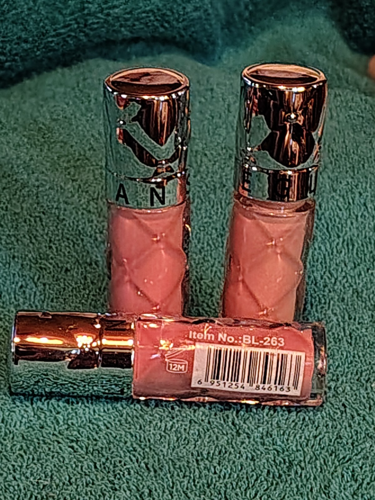 Pink Shine Liquid Lip Gloss, Shade Pink, 12M PAO, MPN BL-263, all 3