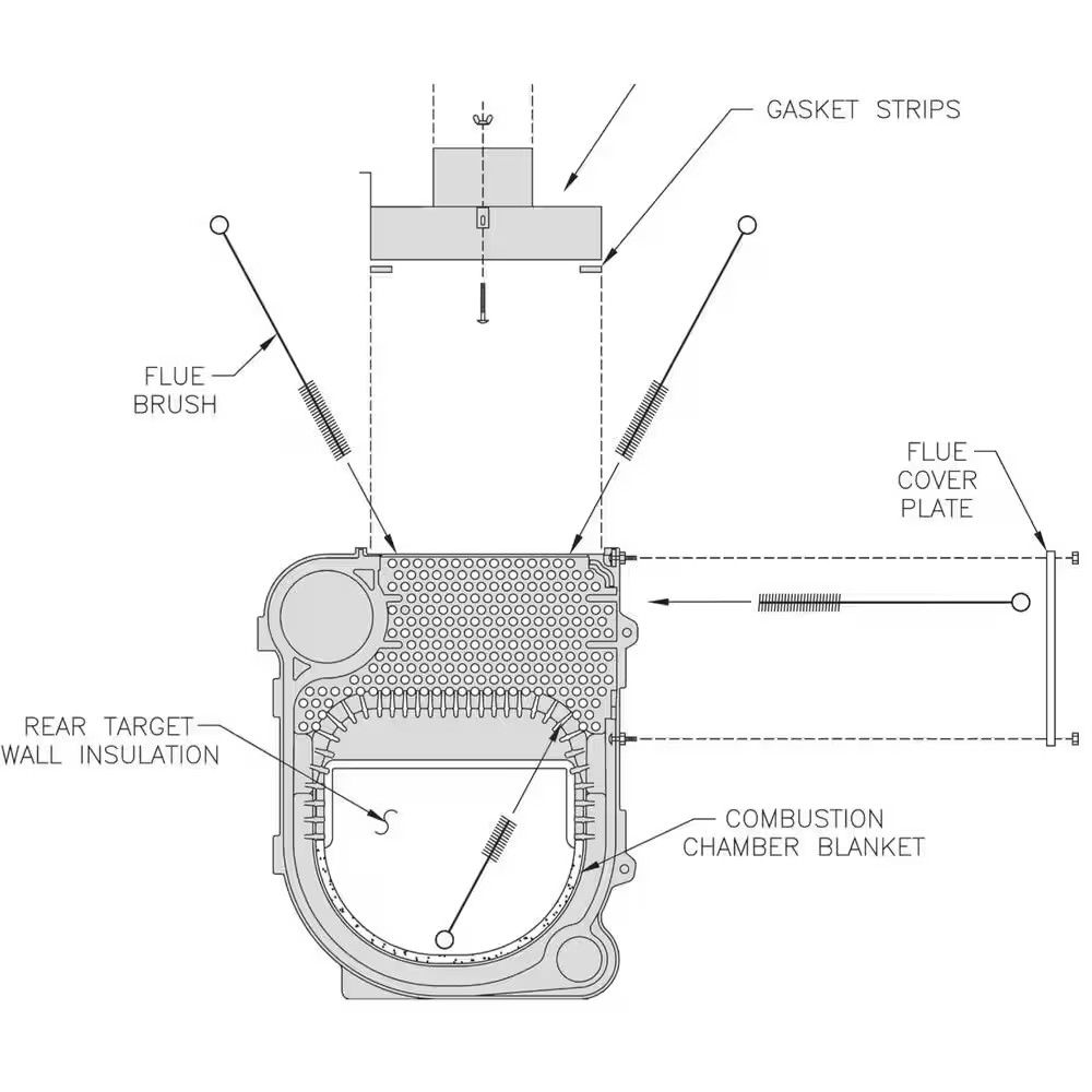 1-1/8 In. to 1-7/8 In. Tapered Boiler Brush
