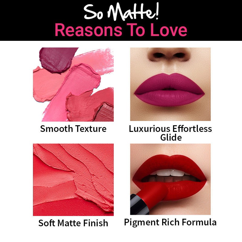 Nykaa So Matte Lipstick Bubblegum Pop 36 M Shade For Makeup 4.2g