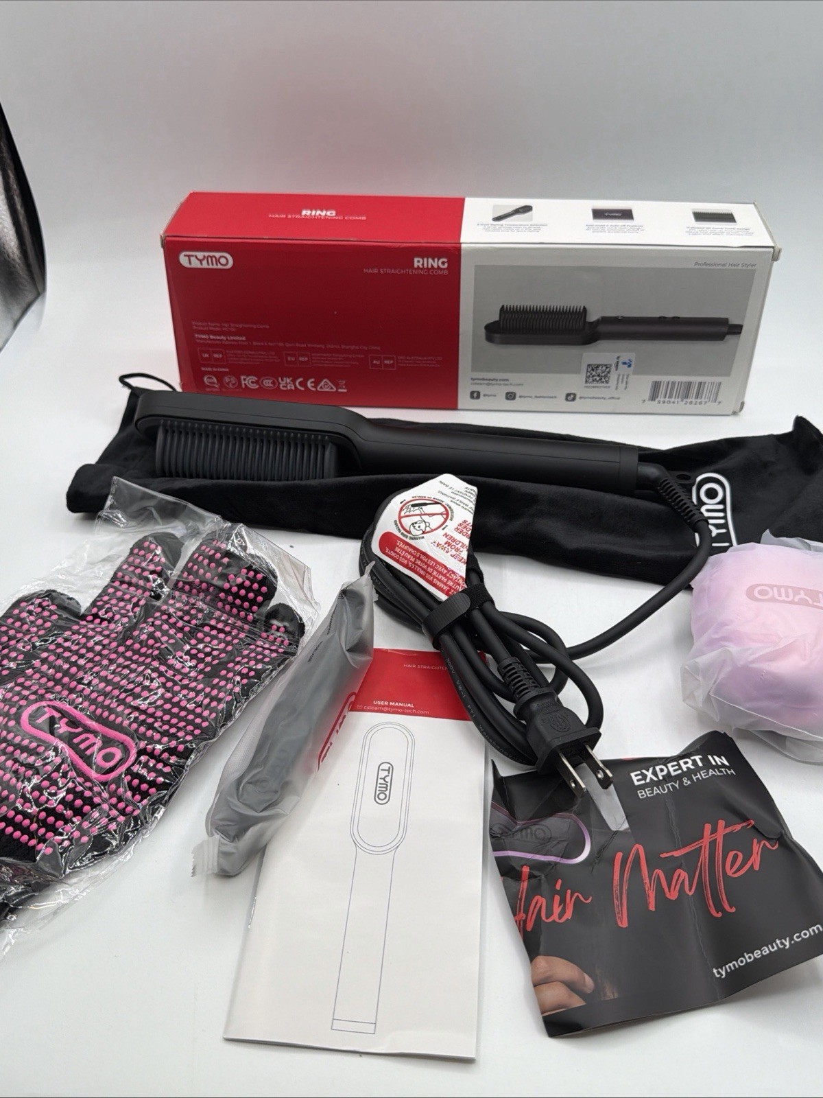 TYMO Ring Hair Straightener HC100 Black,