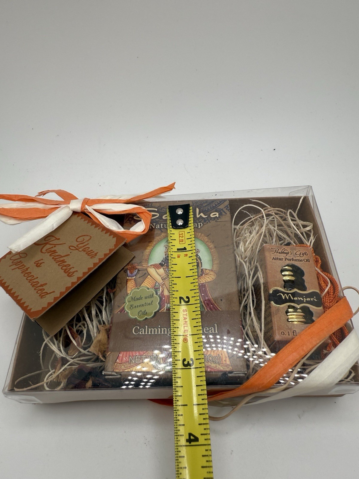 Saucha Bar Soap ‘Calming Oatmeal’ and Attar Oil ‘Manjari’ Boxed Gift Set