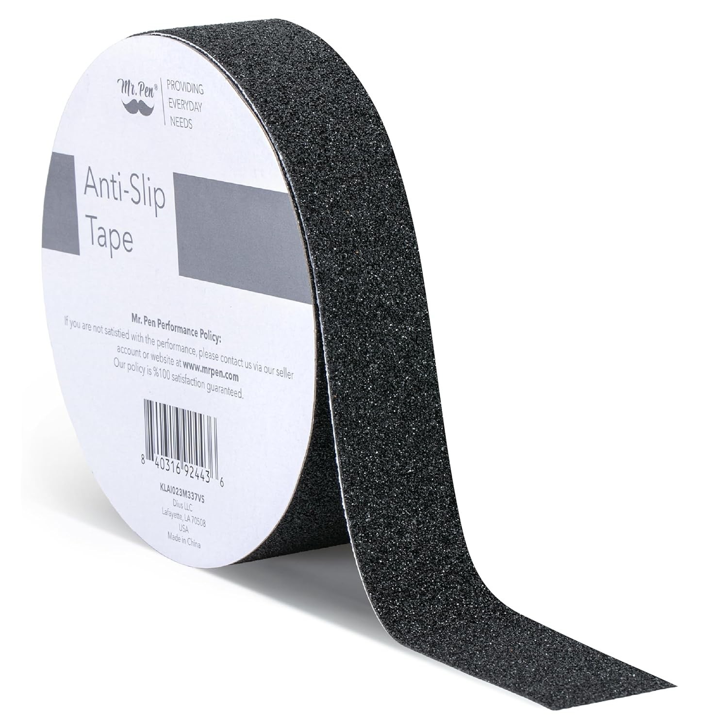 High-Grit Black Non-Skid Tape, 1 Inch x 20 Feet – Perfect for Indoor/Outdoor Use