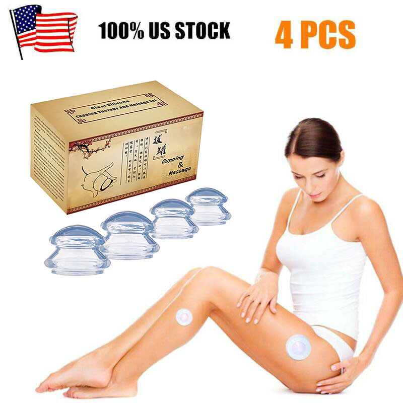 Full Body Face Cupping Therapy Set Anti Cellulite Vacuum Massage Silicone Cups