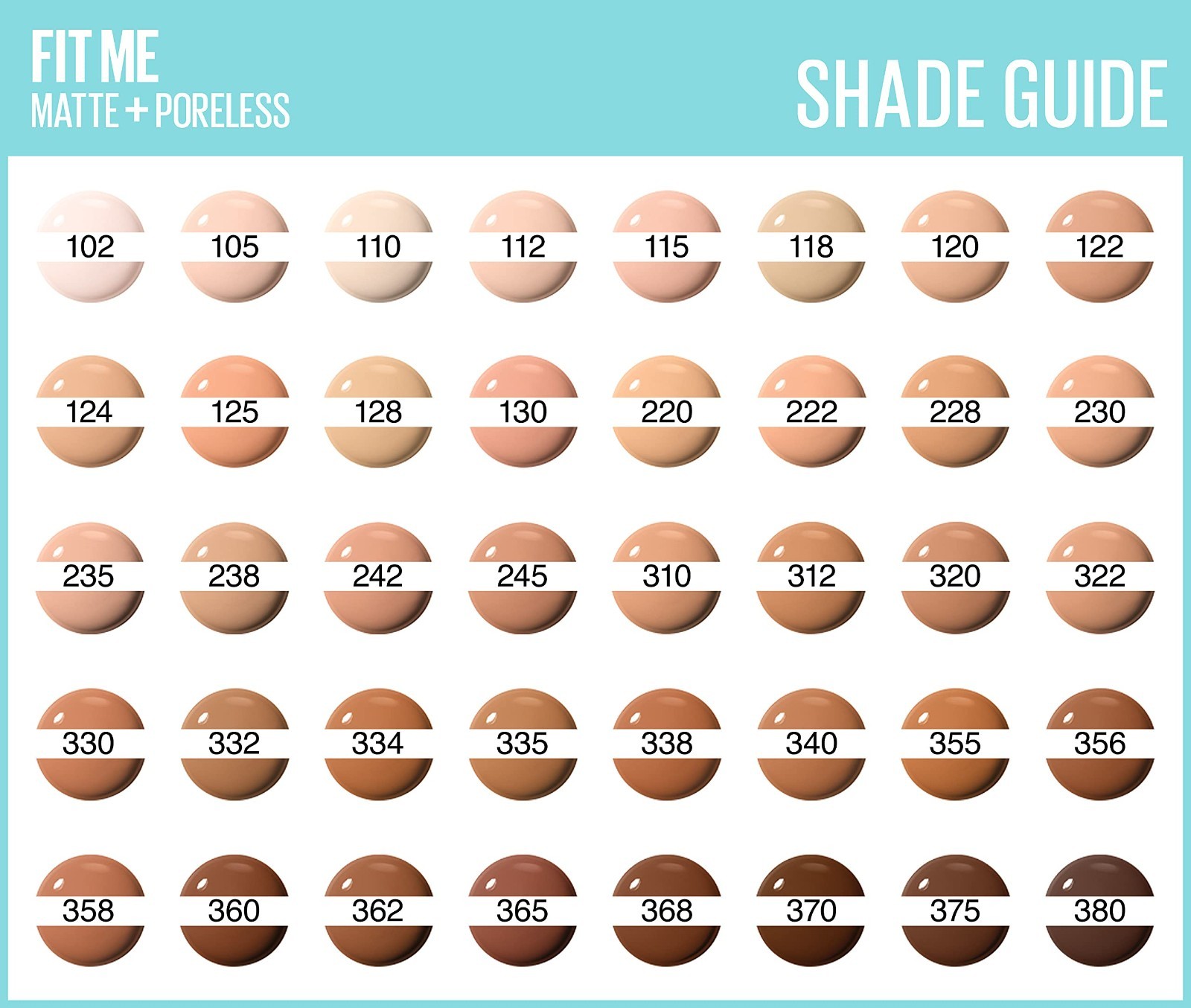 Maybelline Fit Me Matte + Poreless Foundation — Choose Your Shade