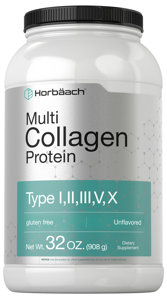 Multi Collagen Protein Powder | 32 oz | Type I, II, III, V, X | by Horbaach
