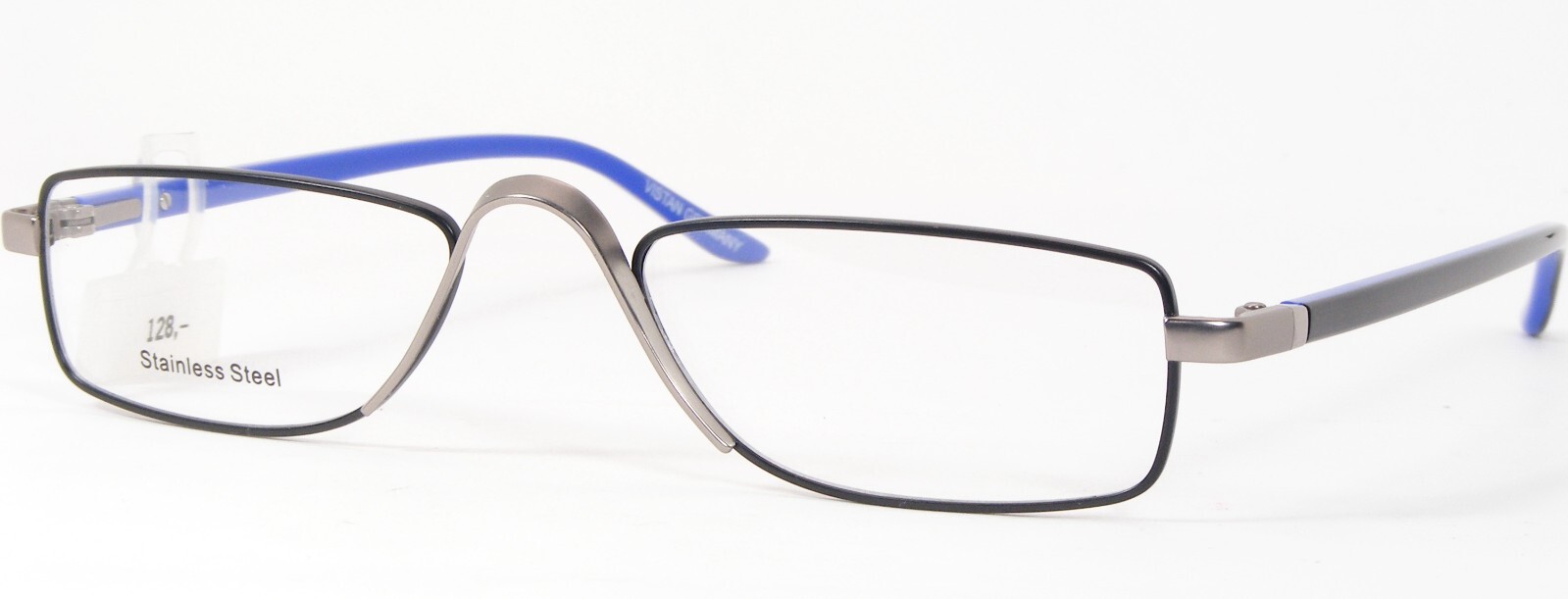 VISTAN 2151-3 Silver-Grey /Black /Blue UNIQUE RARE EYEGLASSES 52-19-145 Germany