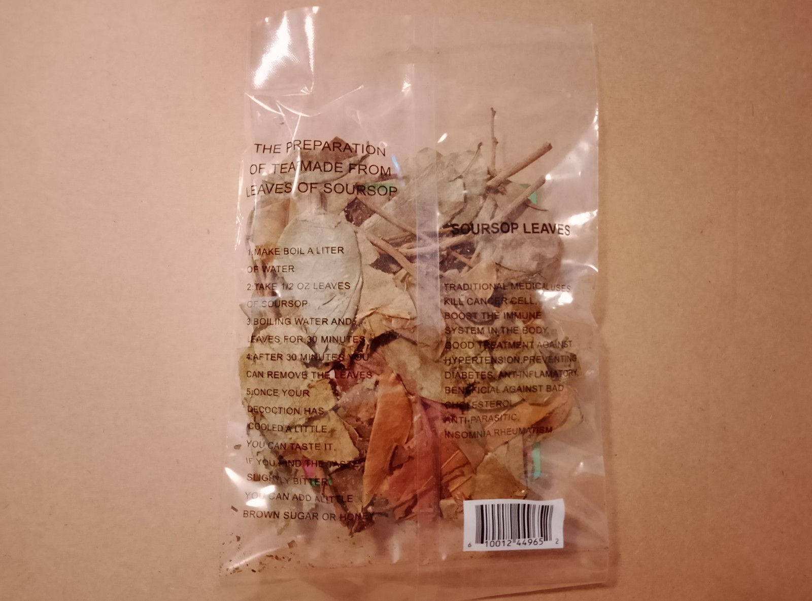 100% Natural Jamaican SOURSOP LEAVES Tea Corossol Guanabana Graviola Paw Paw 7g