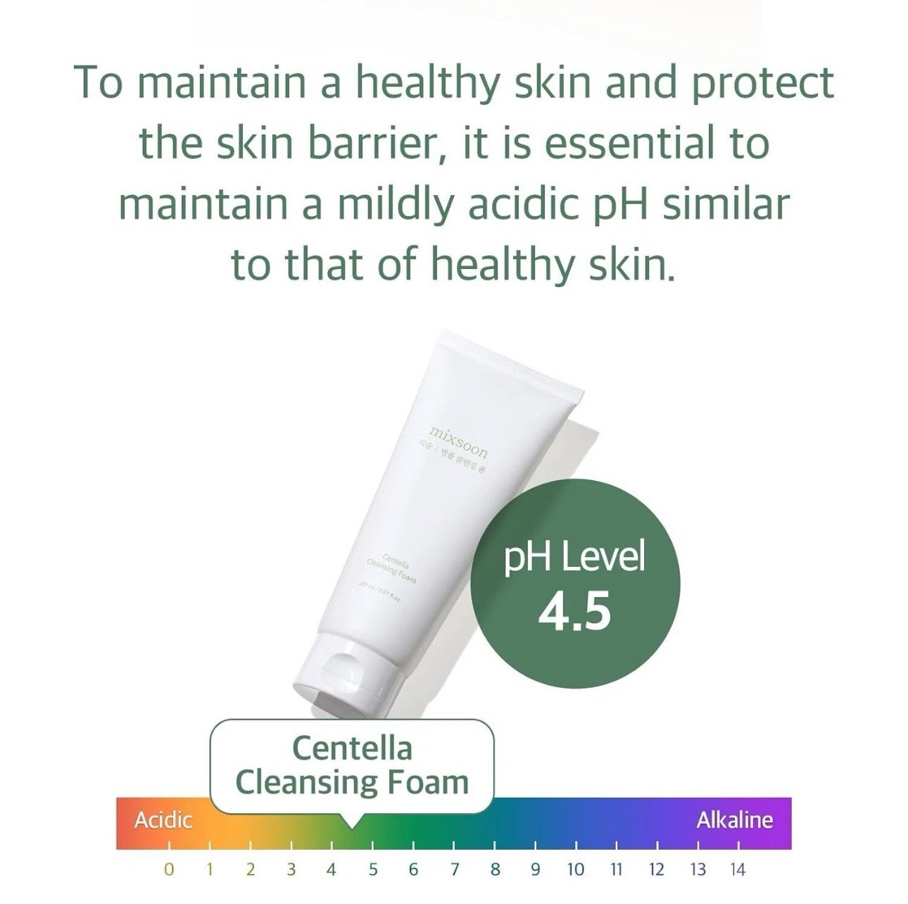 MIXSOON Centella Cleansing foam 150ml / 5.07 fl.oz.