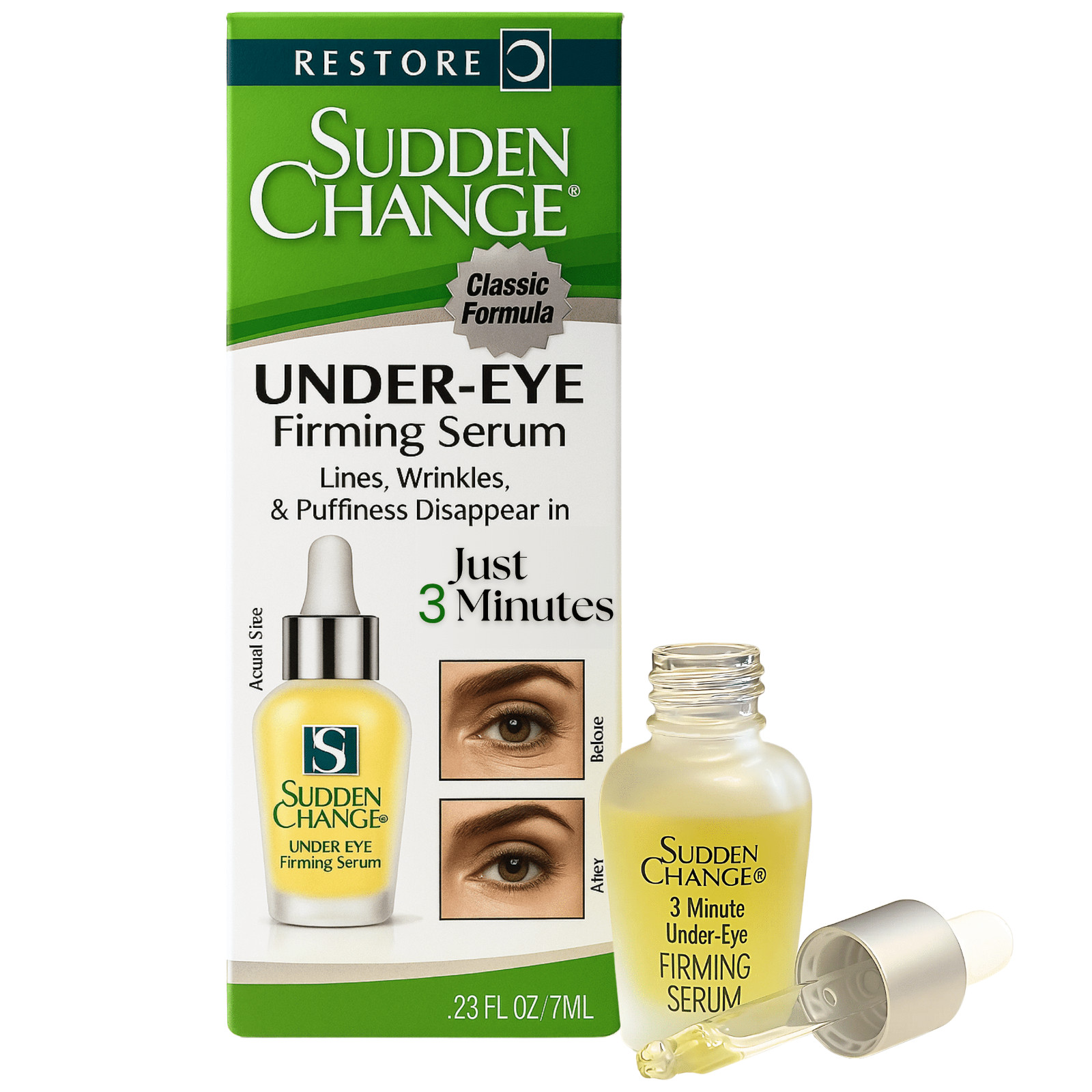 Sudden Change Instant Eye Tightening Serum for Under Eye Appearance – FREE SHIP