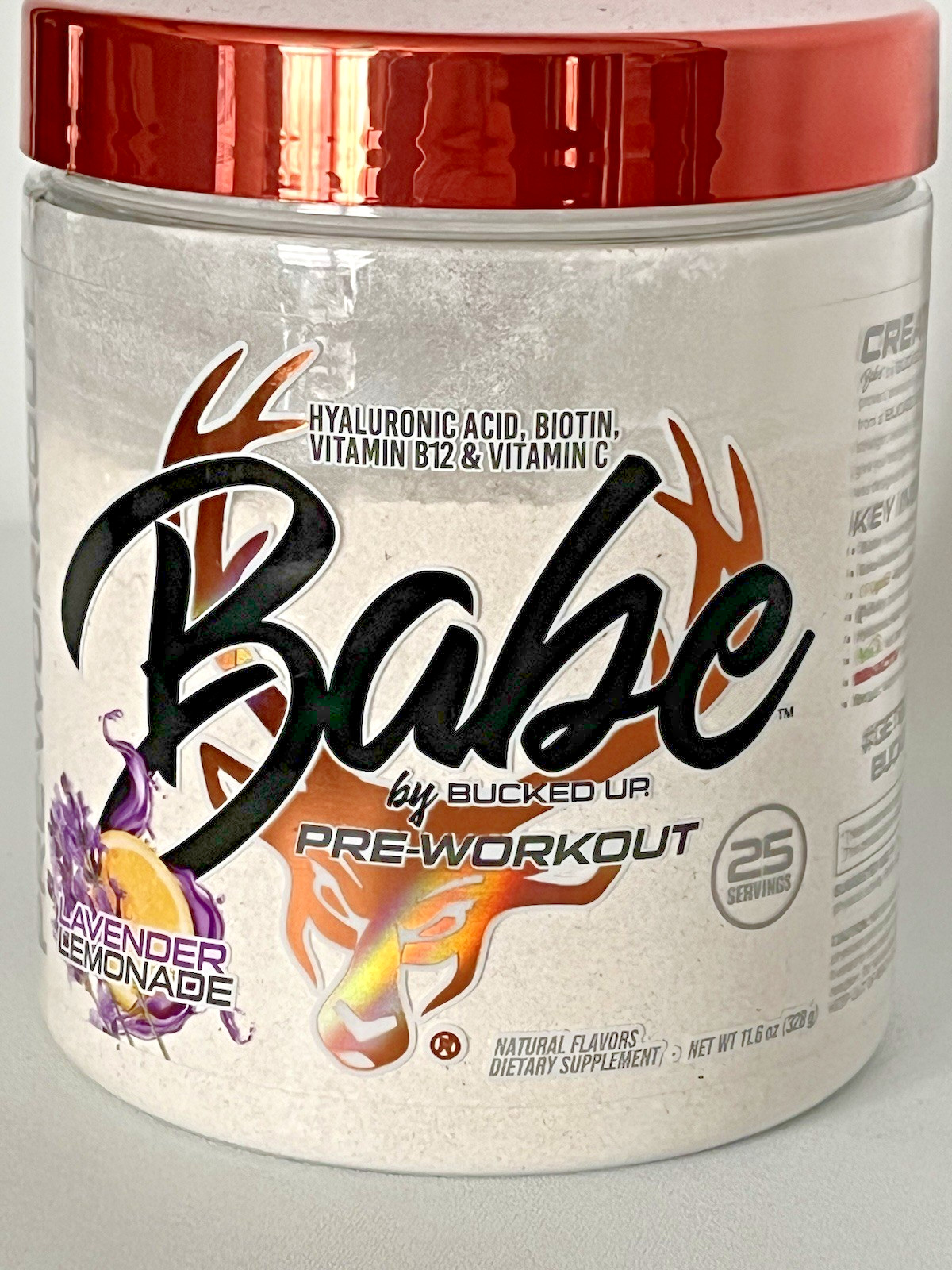 Babe By Bucked Up Women’s Pre-Workout Powder Lavender Lemonade 25 Serv. Exp 7/27
