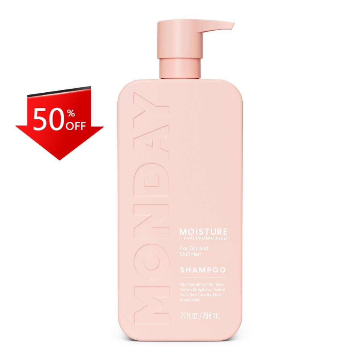MONDAY Haircare MOISTURE Shampoo – 27 fl oz: Liquid, Hair Shampoos
