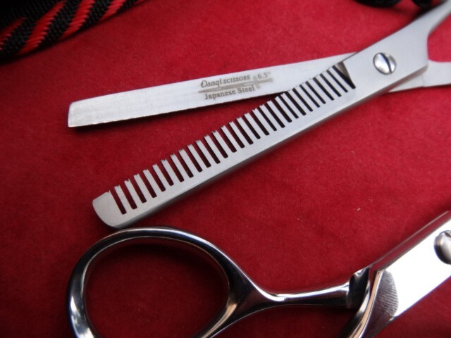60Days WRNTY_7″ Barber Hairdressing Hair Scissors+ 6.5″ Thinning /Japanese Steel