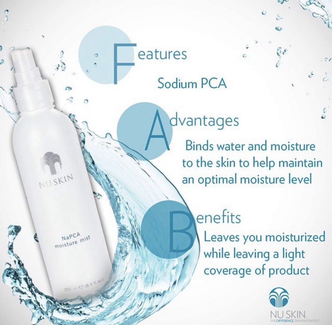 AUTHENTIC Nu Skin Nuskin NaPCA Moisture Mist Hydration Brand NEW sealed