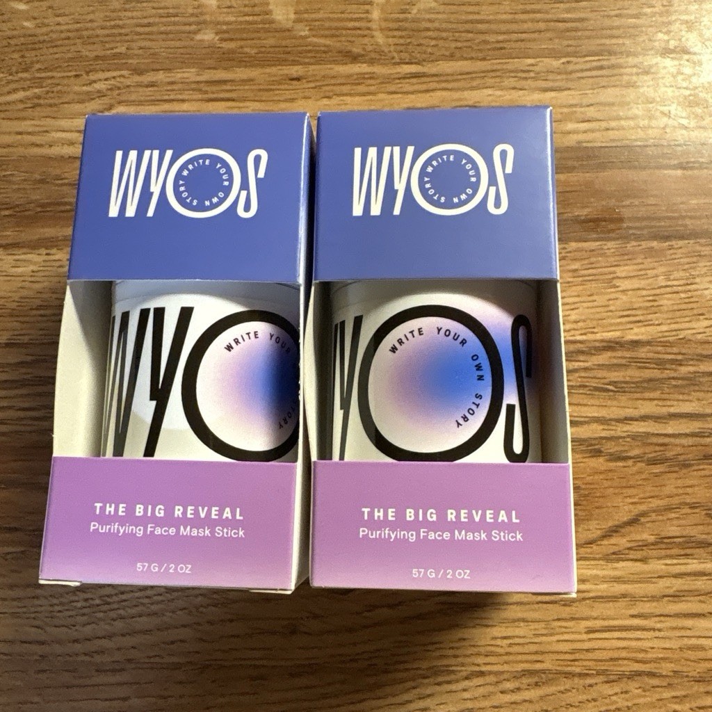 WYOS The Big Reveal Purifying Clay Mask Stick, 2 oz, Vegan Cruelty-Free, 2 Pack