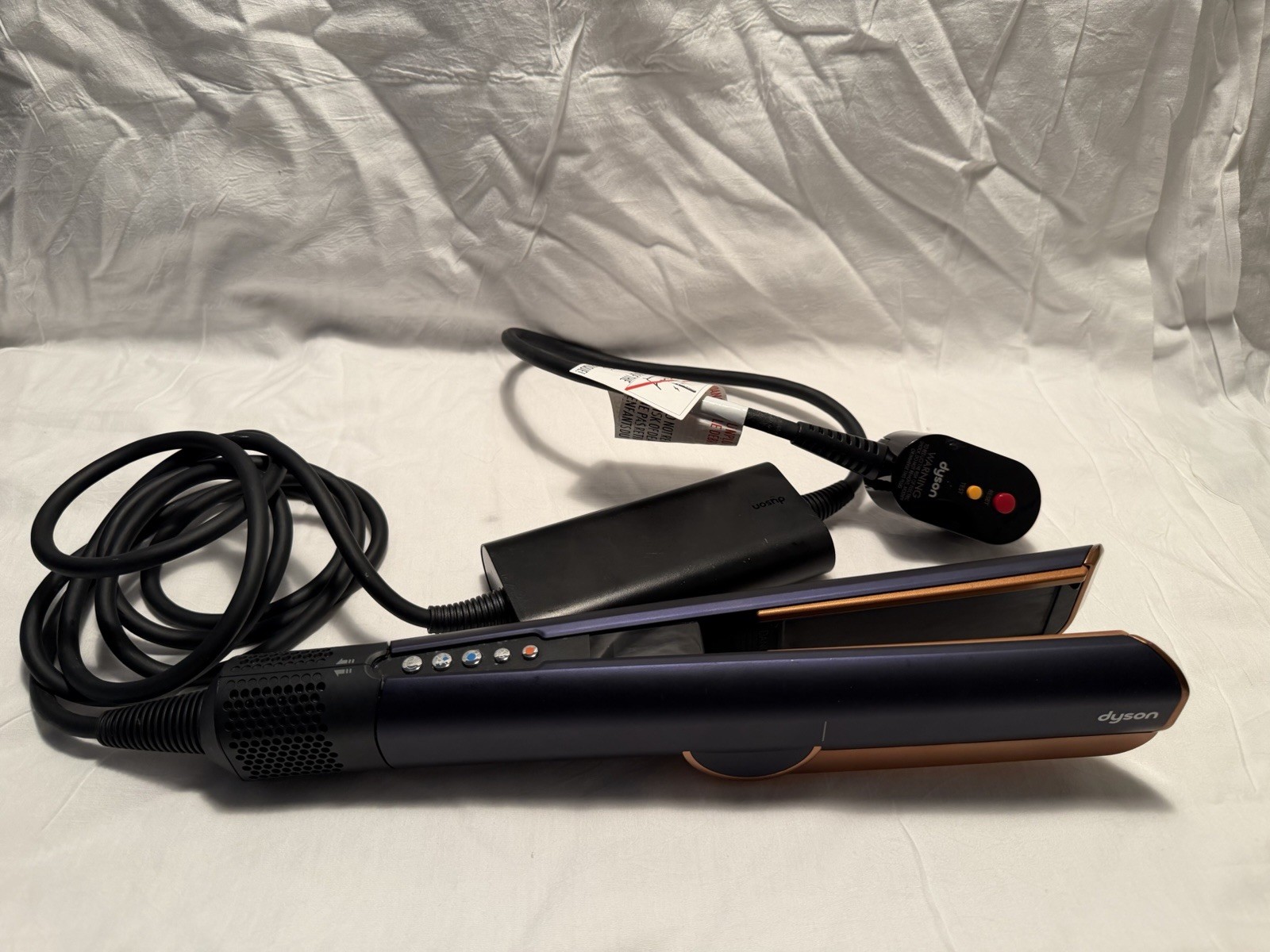 Dyson Airstrait HS06 Prussian Blue Copper Wet Dry Straightener w Mat