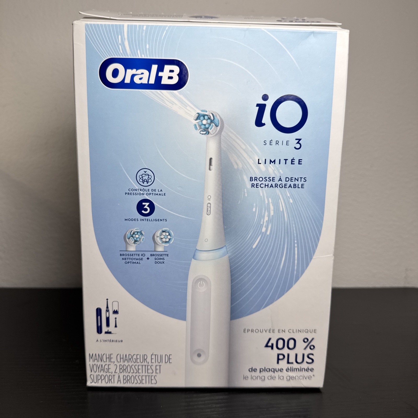 Oral-B iO Series 3 Limited Electric Toothbrush with (2) Brush Heads White