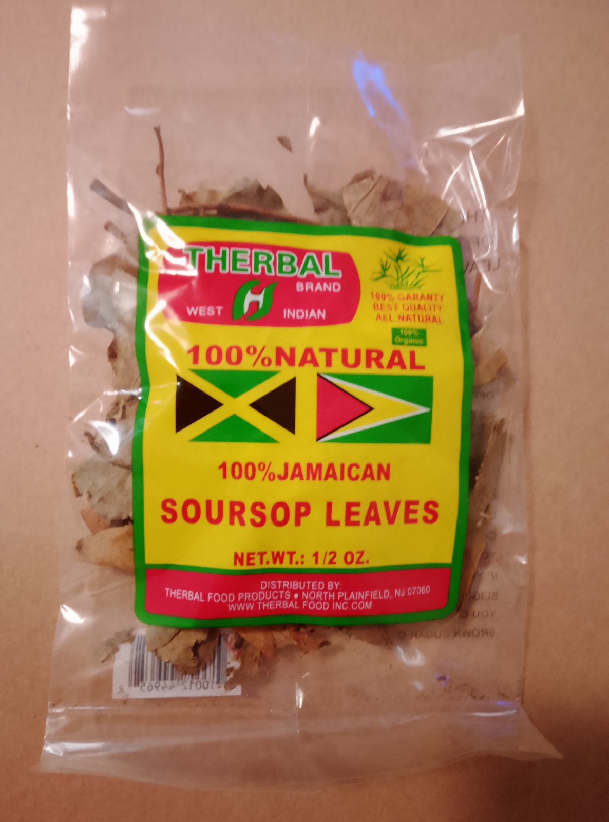 100% Natural Jamaican SOURSOP LEAVES Tea Corossol Guanabana Graviola Paw Paw 7g