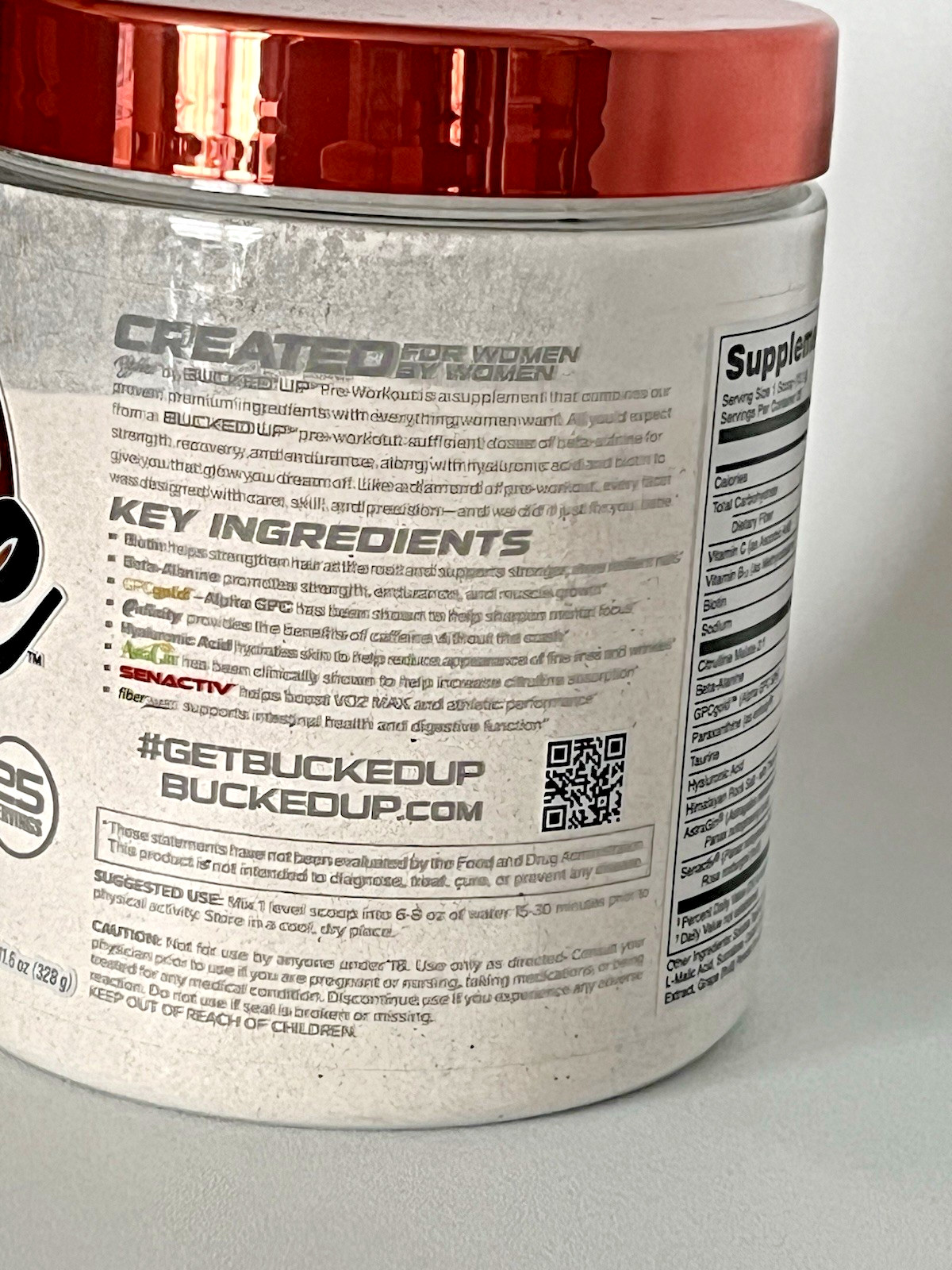Babe By Bucked Up Women’s Pre-Workout Powder Lavender Lemonade 25 Serv. Exp 7/27