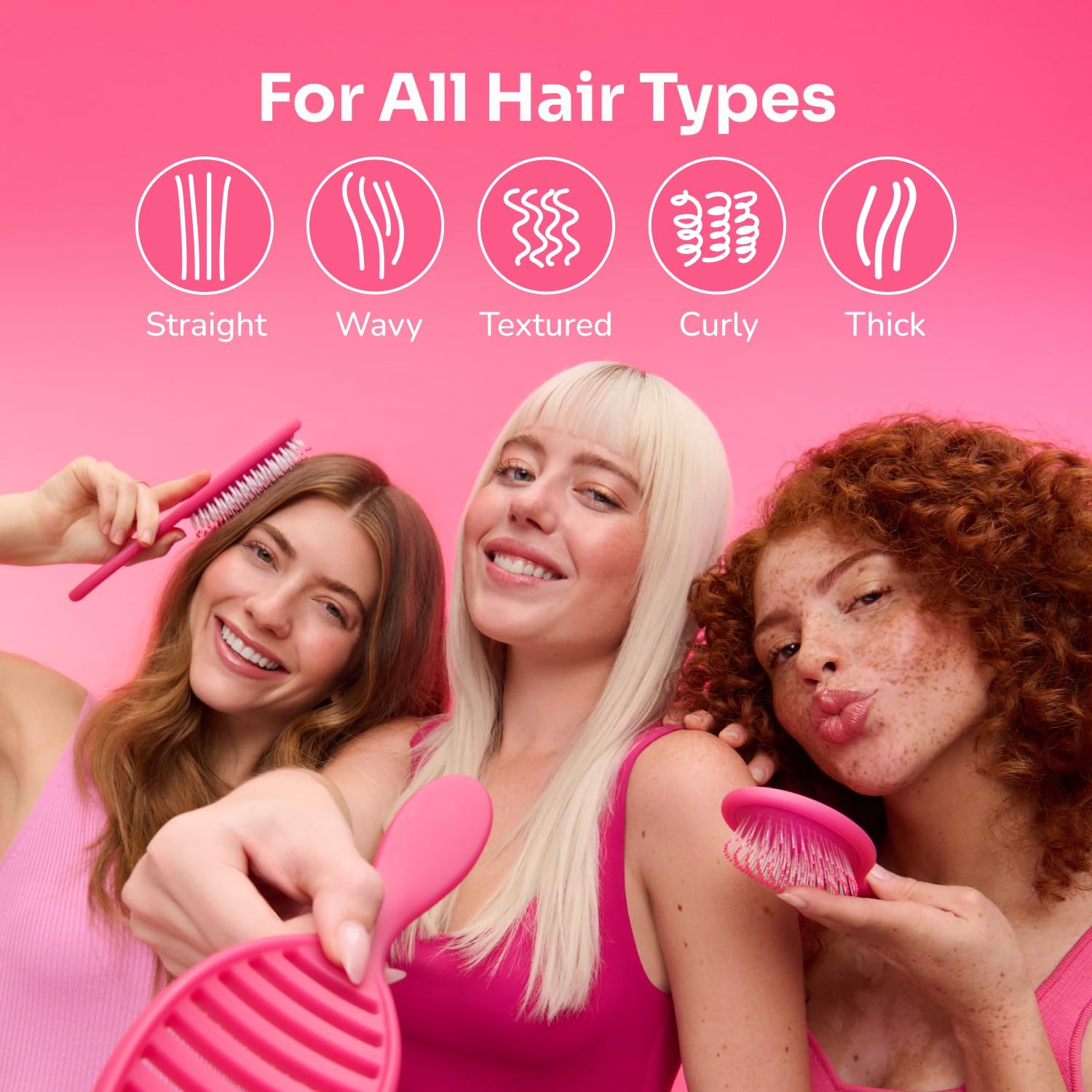 Hair Brush Wet Mini Detangler Tutti Fruitti Lemon IntelliFlex Bristles Travel