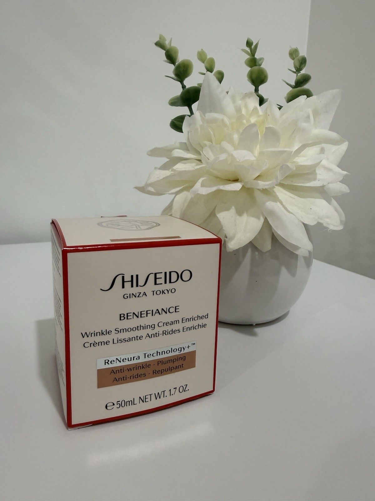 Shiseido Benefiance Wrinkle Smoothing Cream Enriched 50ml 1.7oz New In Box