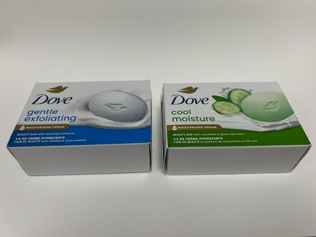 Dove Soap Beauty Bar 6 Bars, 106 g each, total 636 g, Cool Moisture Gentle Exfo
