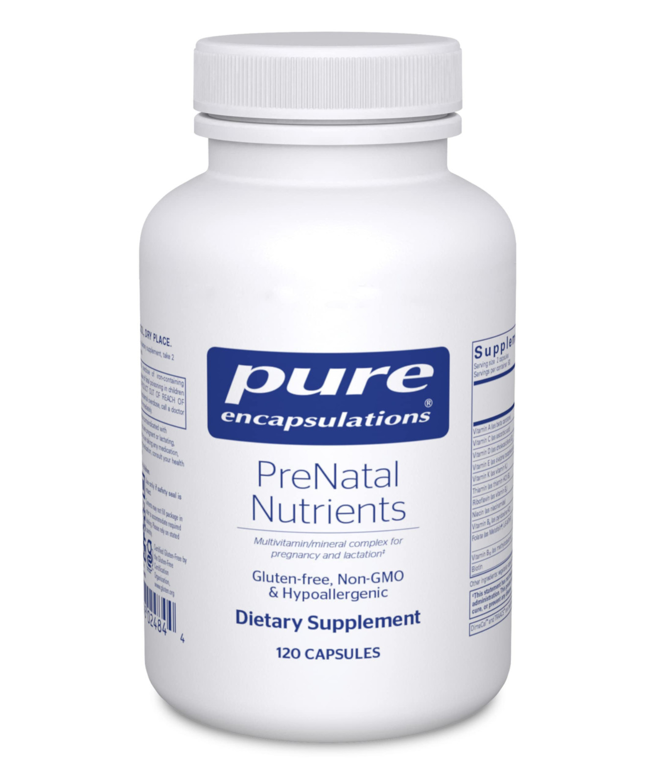 Pure Encapsulations PreNatal Nutrients – 120 Capsules (Exp Date 04/2026)