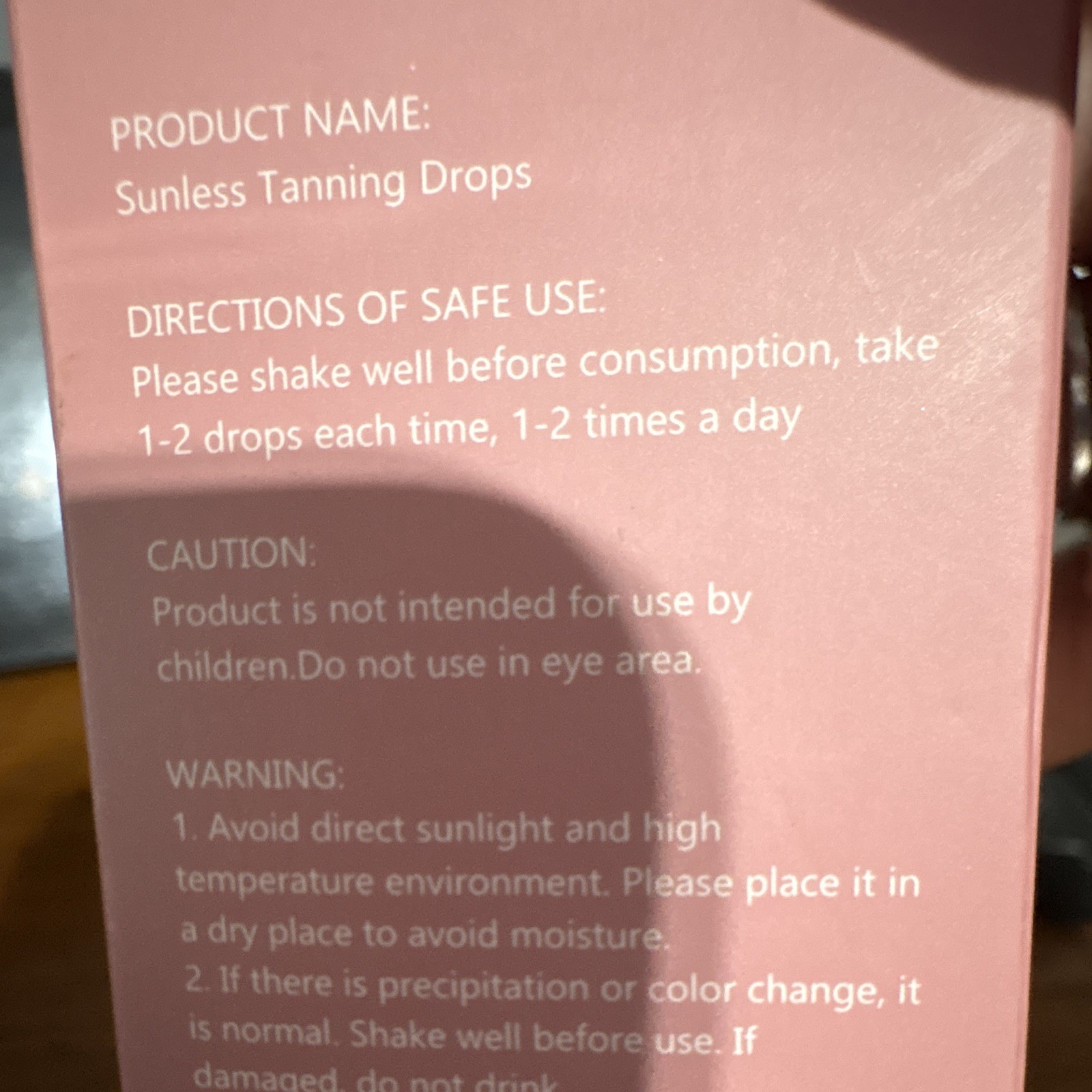 Zeria Sunless Tanning Drops Hydrating Watermelon Flavor 60 ml Face