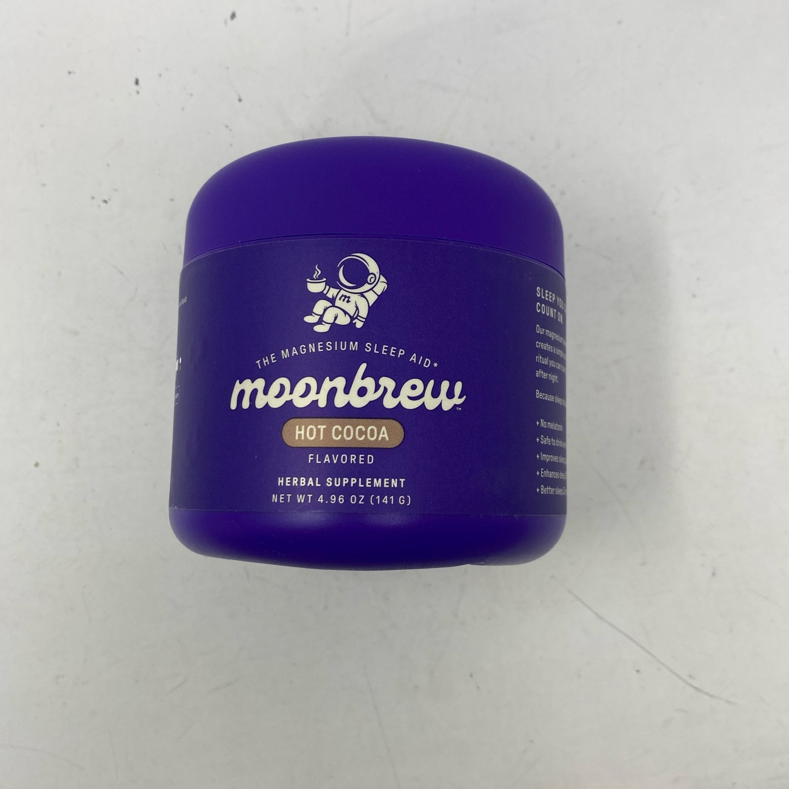 MoonBrew Magnesium Hot Cocoa Sleep Aid 25 Servings 4.96oz