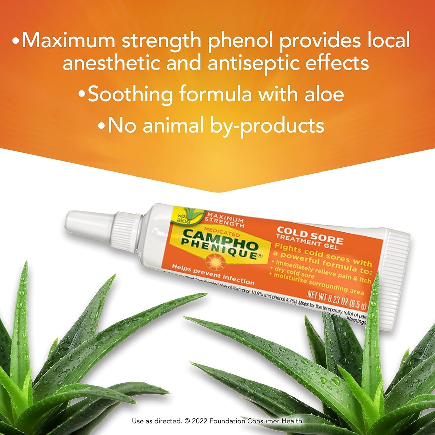 Cold Sore Fever Blister Treatment Gel 0.23oz – Maximum Strength Instant Relief