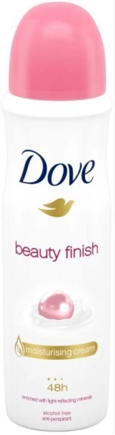 2 x Dove Beauty Finish Antiperspirant Deodorant Spray, 150ml/5.07 oz.