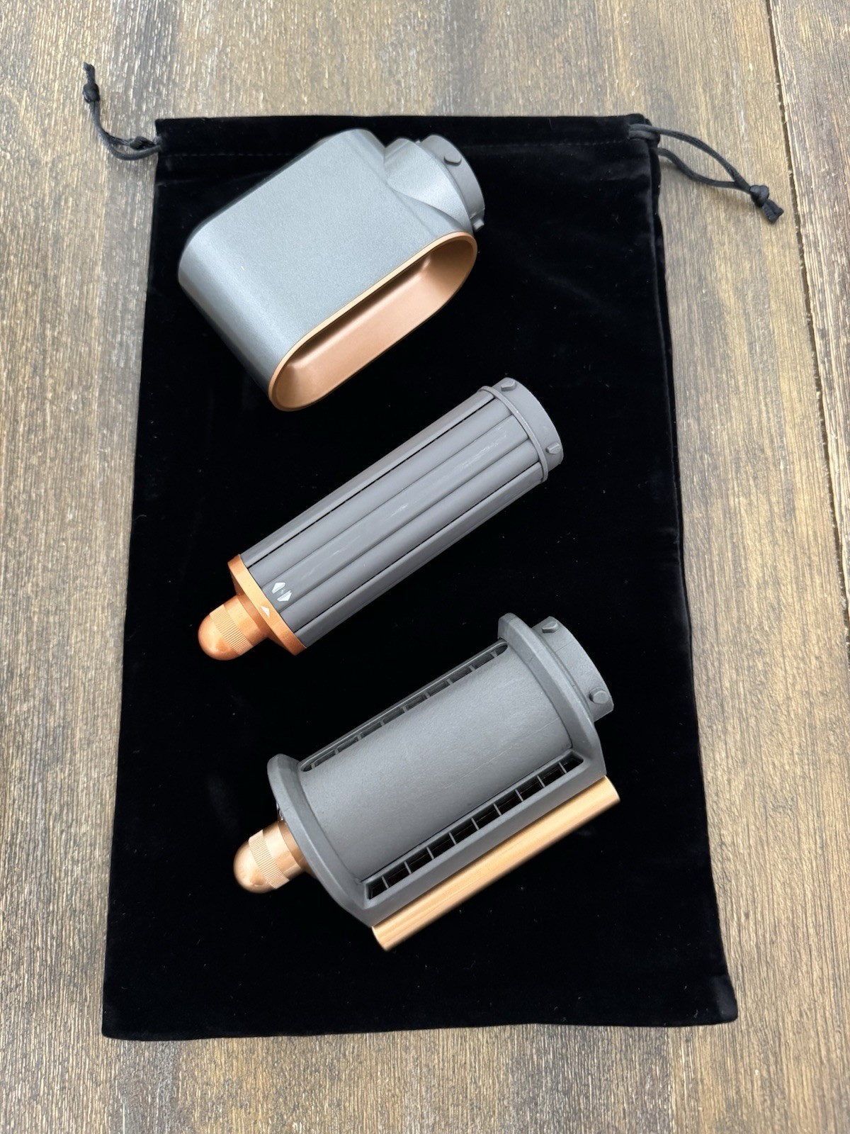 Dyson Airwrap Multi Styler Curler Copper/Nickel w/ 3 Attachments & Travel Bag