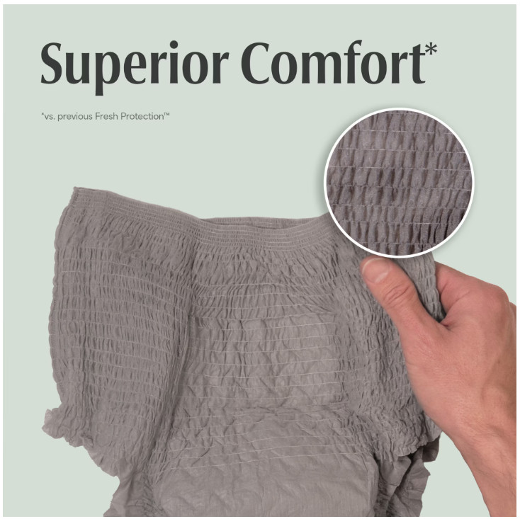 Depend Fresh Protection Incontinence Underwear for Men, Adult, L, 72 Count