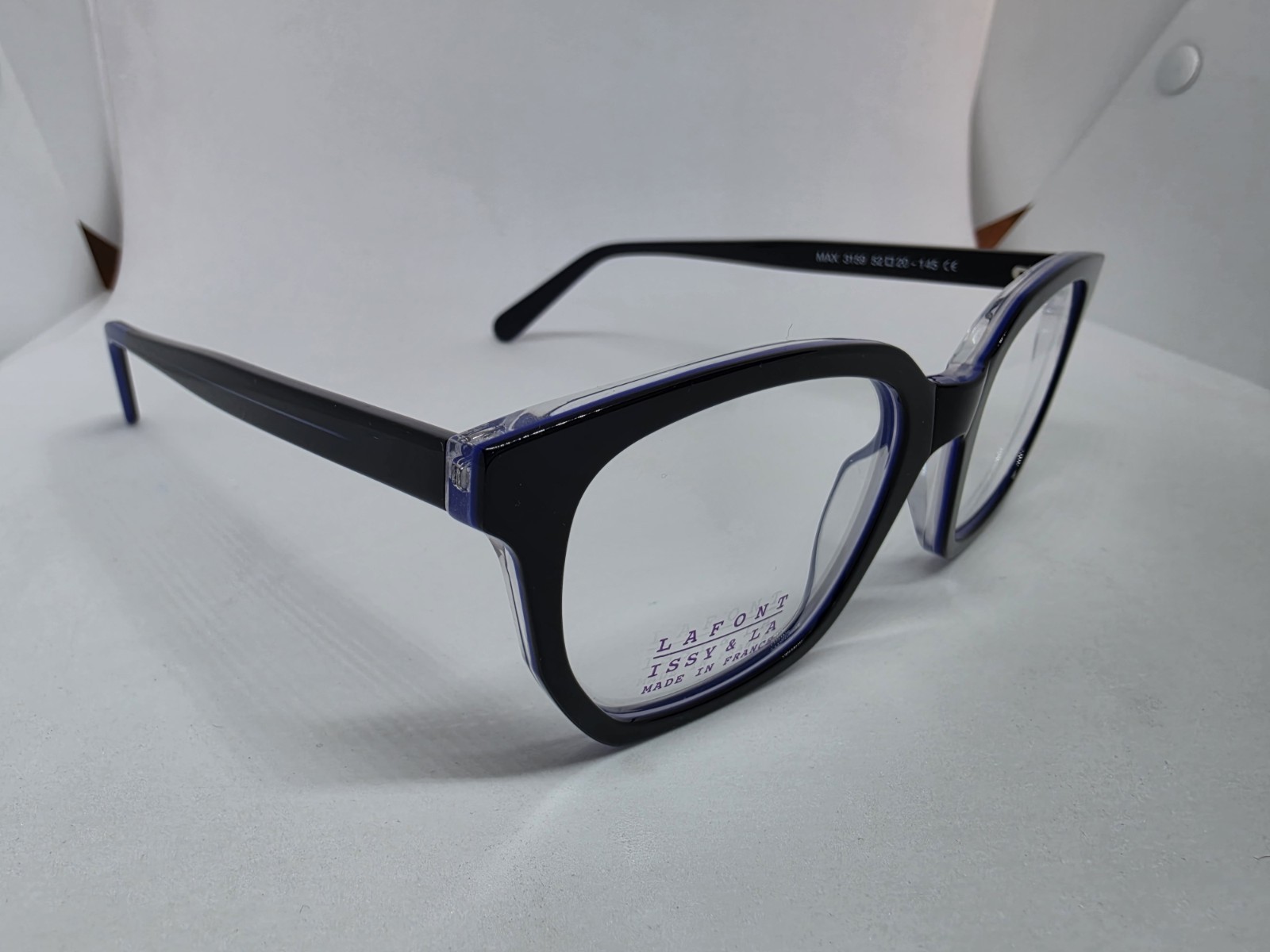 JEAN LAFONT PARIS MAX 3159 BLACK BLUE EYEGLASSES NEW AUTHENTIC FRANCE
